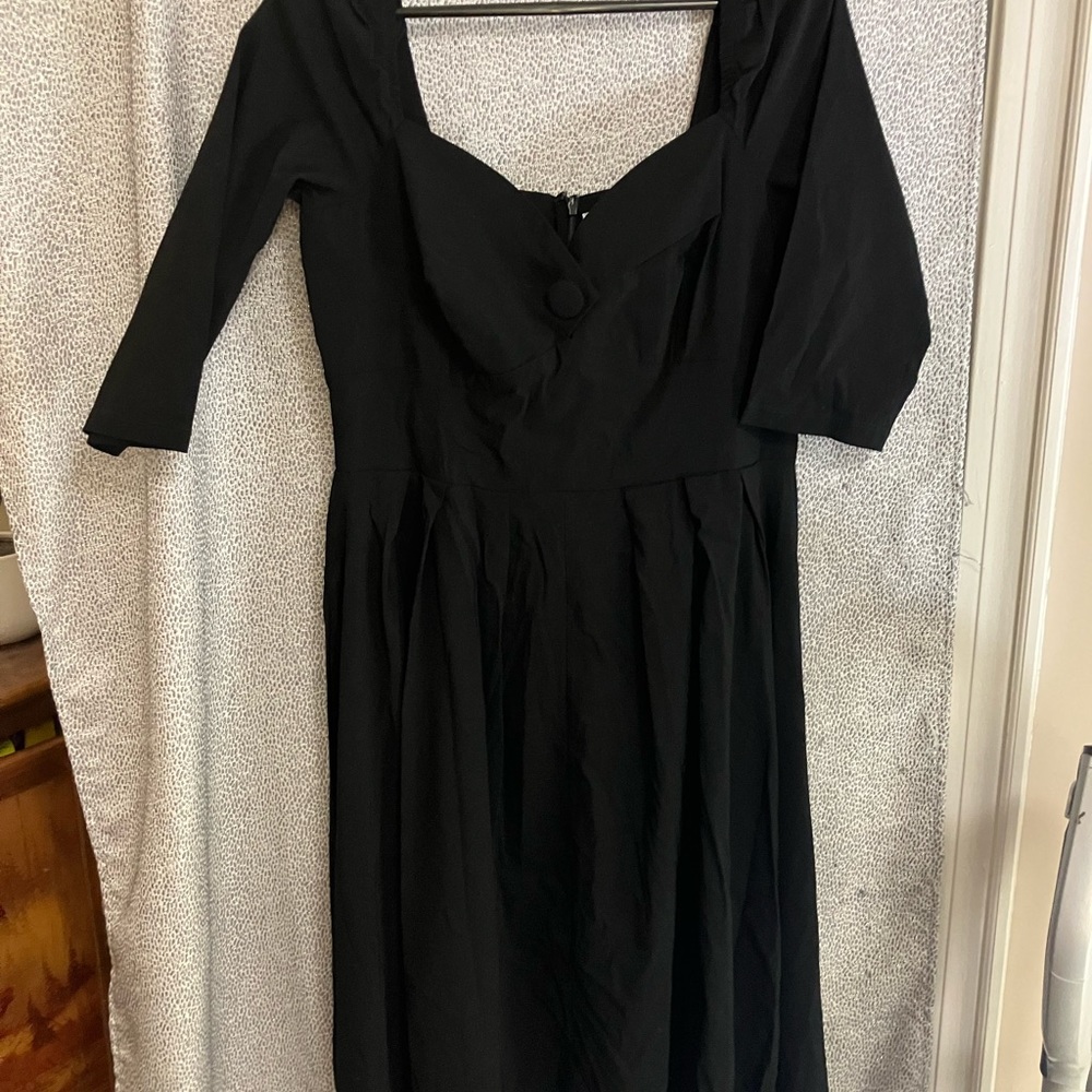 NWT UNIQUE VINTAGE black dress size L